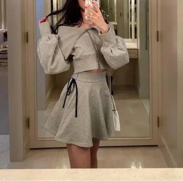 오프숄더 맨투맨 셋업 M 사이즈