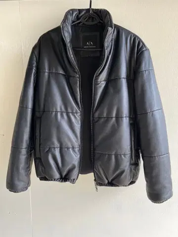 armani exchange 가죽 블루종