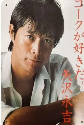 야자와 에이요시 [ 코크가 좋아. 야자와 에이요시 ] 오리지널 양철 간판