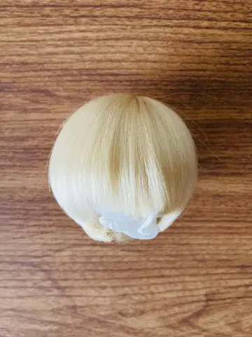 인형 가발 7~8인치 블론드 숏