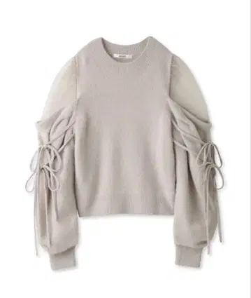 snidel 시스루 숄더 니트 풀오버