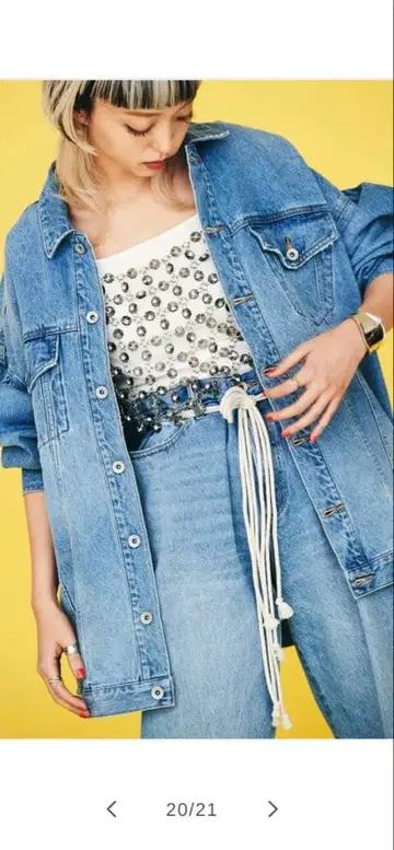 ENICA 루즈 데님 자켓