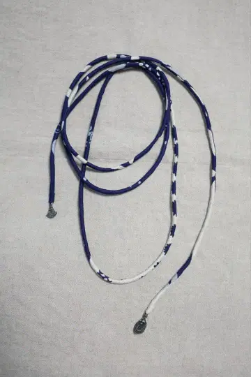 45rpm 실크 트윌 리본 네이비