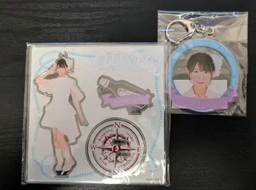 가련한 아이보리 아크릴 스탠드 & 아크릴 키링 세트 타치바나 미쿠