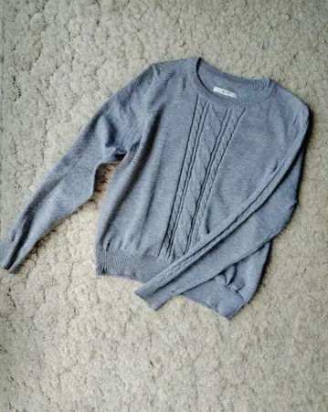 새상품급! 에크란 미인 스타일 그레이 스웨터