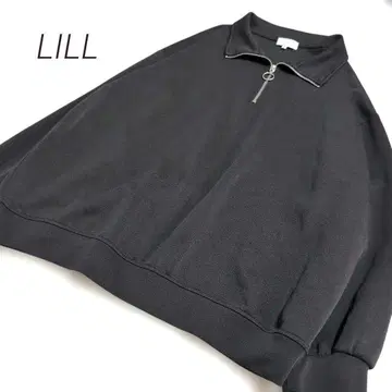 [ LILL ] 릴 하프 지퍼 트레이닝복 L 블랙 루즈핏 빅