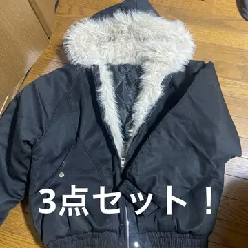 퍼 후드 M 다운 자켓 L 팬츠 M 3종 세트