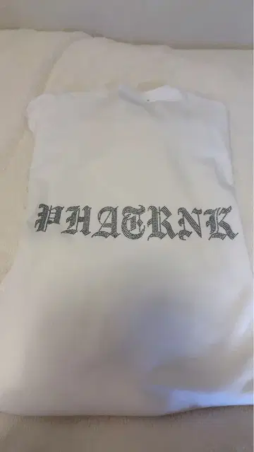 PHARNK 스톤 장식 T셔츠 XXL 화이트