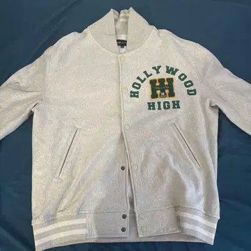 DEAR LAUREL 디어 로럴 그레이 바시티 자켓