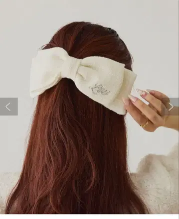 one after another NICE CLAUP 빅 리본 머리핀