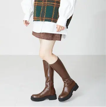 oriental traffic 롱 부츠 브라운 M 사이즈