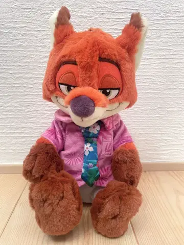 디즈니 주토피아 닉 봉제 인형 포지 펜 케이스