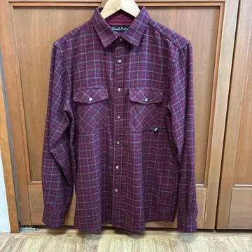 Deus Ex Machina 데우스 플란넬 셔츠 크림슨 컬러