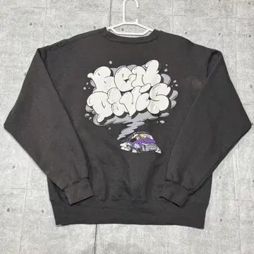 BENDAVIS 스모킹 발포 프린트 맨투맨 트레이닝복 벤데이비스