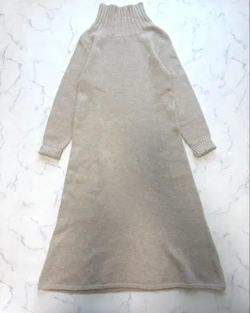 SLOBE IENA CASADEL 터틀 플레어 니트 원피스