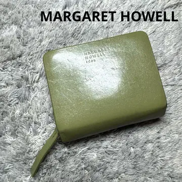 MARGARET HOWELL 접이식 지갑 가죽 그린
