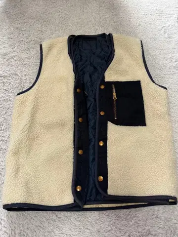 LEE 아이보리 네이비 리버서블 베스트