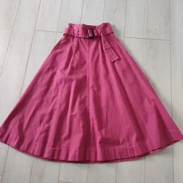 프레이 아이디 핑크 플레어 스커트 벨트 포함