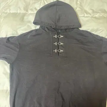 그레이 후드 부착 후드티