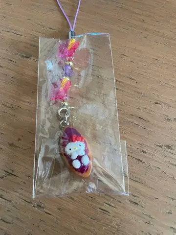 지역 한정 키티 오키나와 한정판 고구마 타르트 스트랩 미개봉 초레어