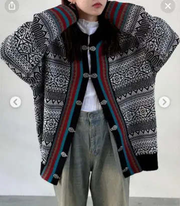 새상품급 JEANASIS 티롤리안 가디건