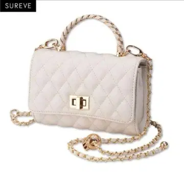 [ 미사용 ] 아베일 shoko 2Way 체인 지갑 화이트 택 포함