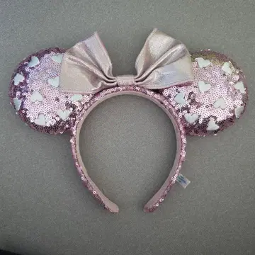 디즈니 핑크 스팽글 머리띠
