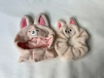 straykids 폭시니 봉제 인형 케이프 펜라이트 커버 스크런치 세트