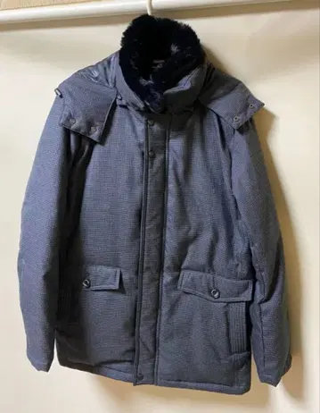 다크 그레이 다운 자켓 후드 부착 TAKA Q renomaHOMME