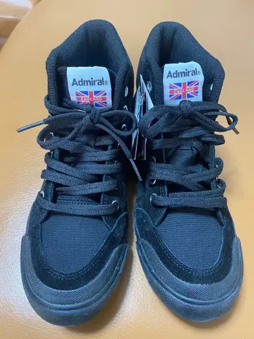 Admiral 블랙 하이컷 스니커즈 23.0cm