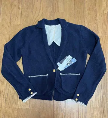 네이비 울 가디건 새상품