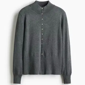 H&M 레이온 블렌드 하이넥 가디건