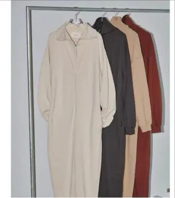 투데이풀 맨투맨 지퍼 콤비네존 아이보리 38