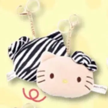[ 미사용 새상품 택 포함 ] 일광화상 키티 제브라 참 키링
