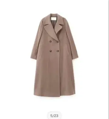 빅 칼라 더블 체스터 코트 NATURAL BEAUTY BASIC