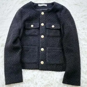RANDEBOO classic tweed jacket 골드 버튼 트위드