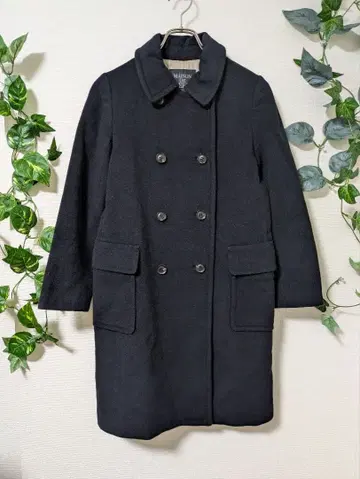 메종 드 리퍼 코트 블랙 캐시미어 실크 일본제 고급 리화