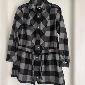 THE NORTH FACE M 블랙 그레이 체크 셔츠