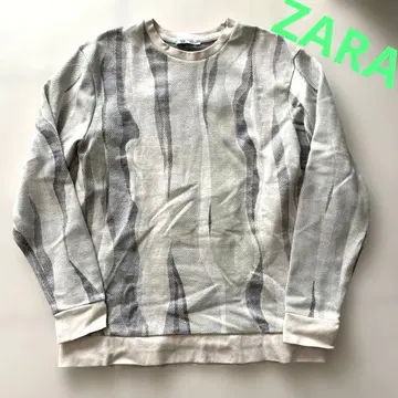 ZARA 남성용 맨투맨 트레이닝복 상의 패턴 상의 L 사이즈