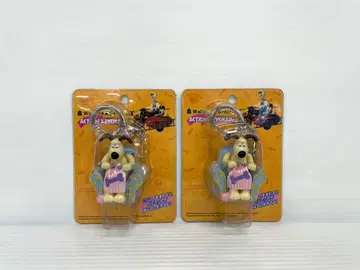 [레어] 월레스와 그루미트 액션 키체인 2개 세트 미개봉