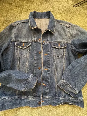 인디고 블루 데님 자켓 USED