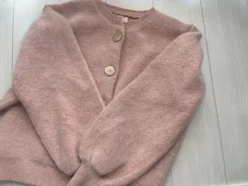 MaisonMarble 멜티 모헤어 가디건 babypink