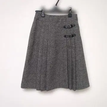 marie claire 브랜드 플리츠 스커트 64 그레이 가을 겨울용