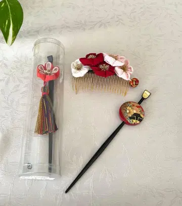 기모노용 머리 장식 3세트