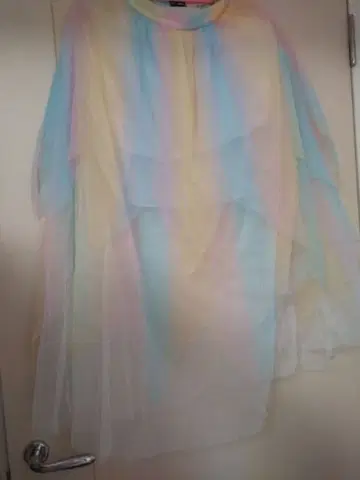 파스텔 컬러 몽환룩 팬시 메쉬 프릴 스커트입니다!(^^)