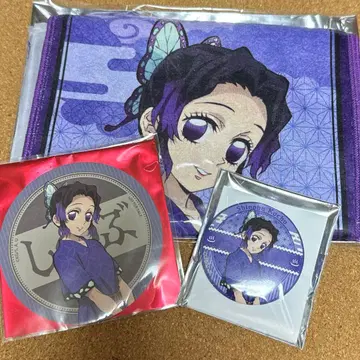 [익명] 귀멸의 칼날 극락탕 코쵸우 시노부 타월 캔뱃지 코스터