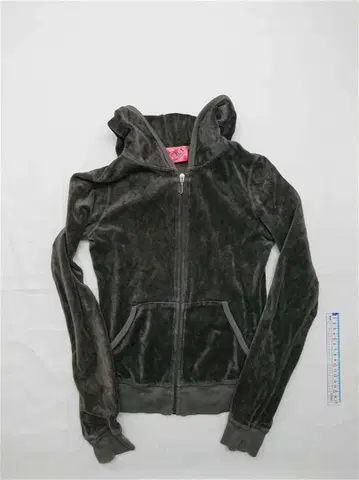 쥬시 꾸뛰르 벨로아 후드티 블랙 계열 여성용 P 사이즈