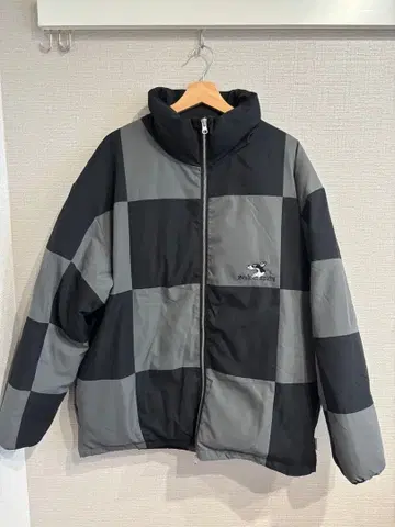 Sudden Apachy 체크 무늬 다운 자켓