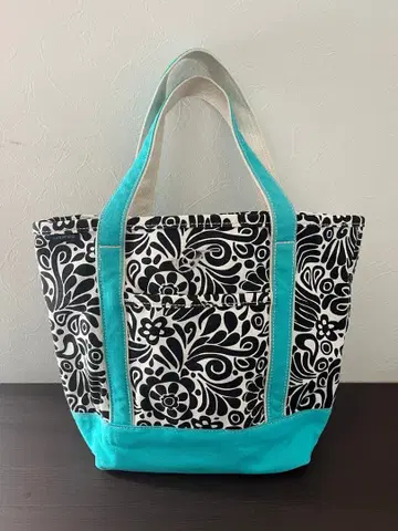 Lands' End 토트백 LANDS'END 플라워 꽃무늬