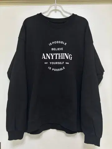 Spick and Span 블랙 풀오버(맨투맨)